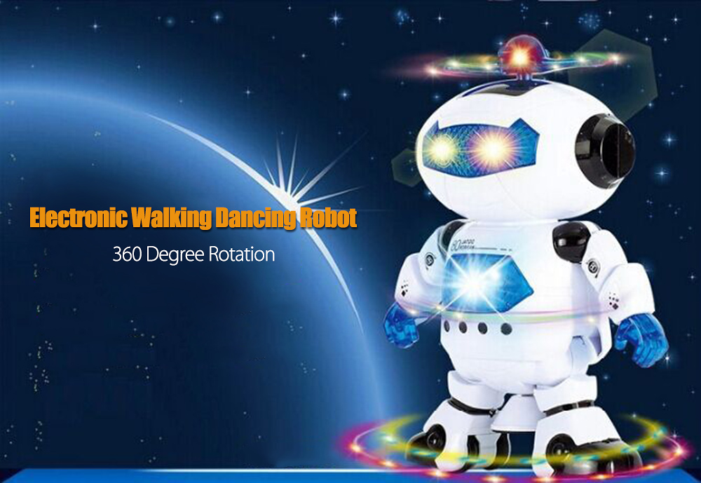 Children Electronic Walking Dancing Robot with Music Light