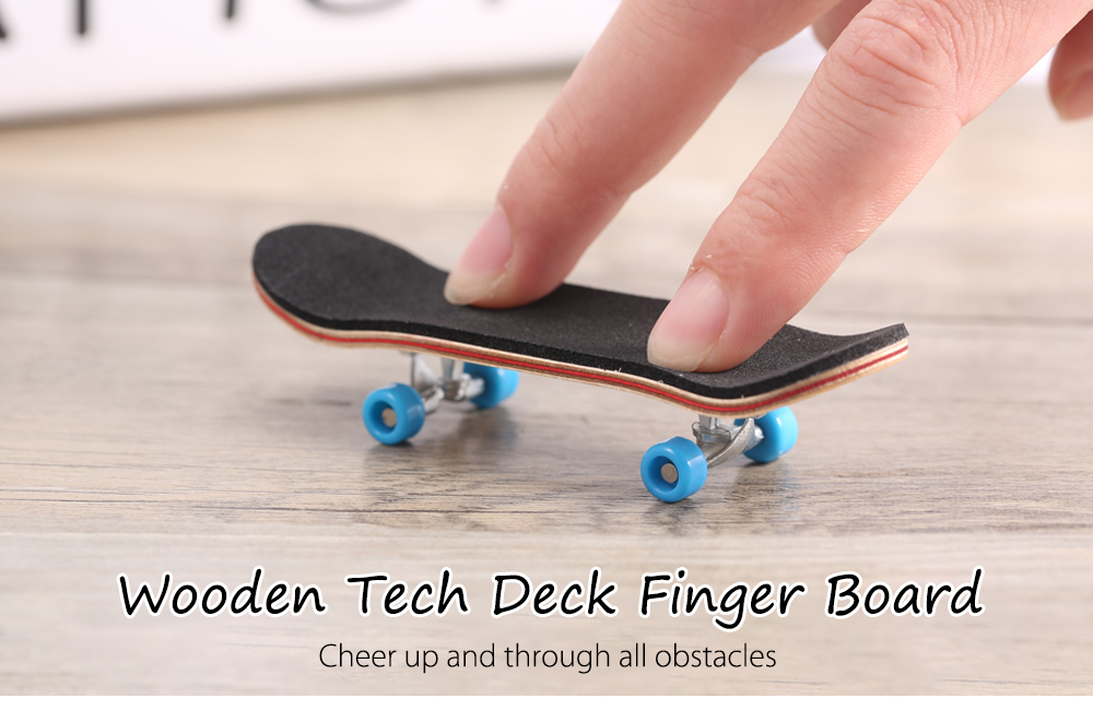 Wooden Tech Deck Finger Skateboard
