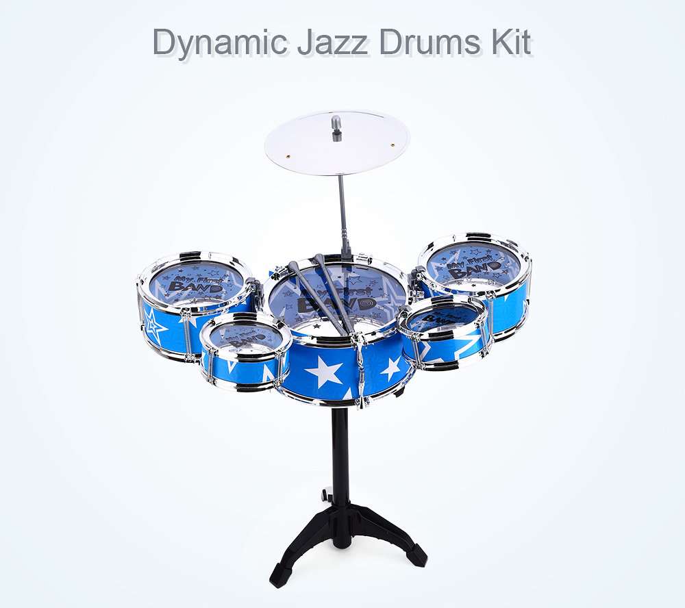 Wanyi Child Deluxe Jazz Drums Kit Musical Instrument Toy Xmas Birthday Present Wanyi Child Deluxe Jazz Drums Kit Musical Instrument Toy Xmas Birthday Present