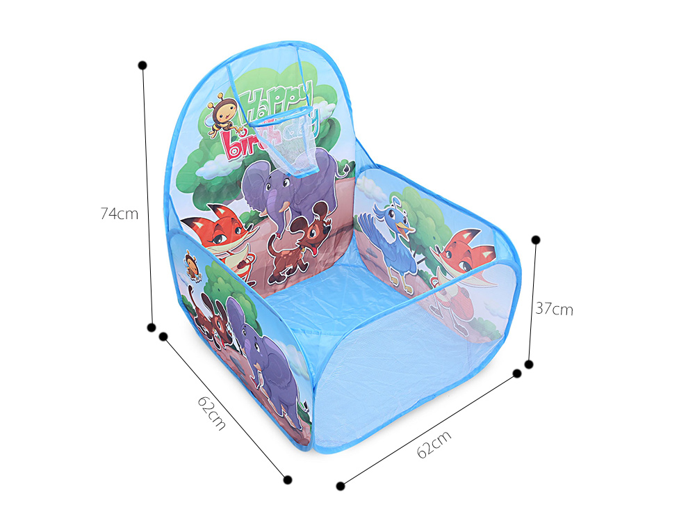 Ocean Ball Pit with Basket Kids Foldable Pool Tent Indoor Outdoor Sports Toy Ocean Ball Pit with Basket Kids Foldable Pool Tent Indoor Outdoor Sports Toy