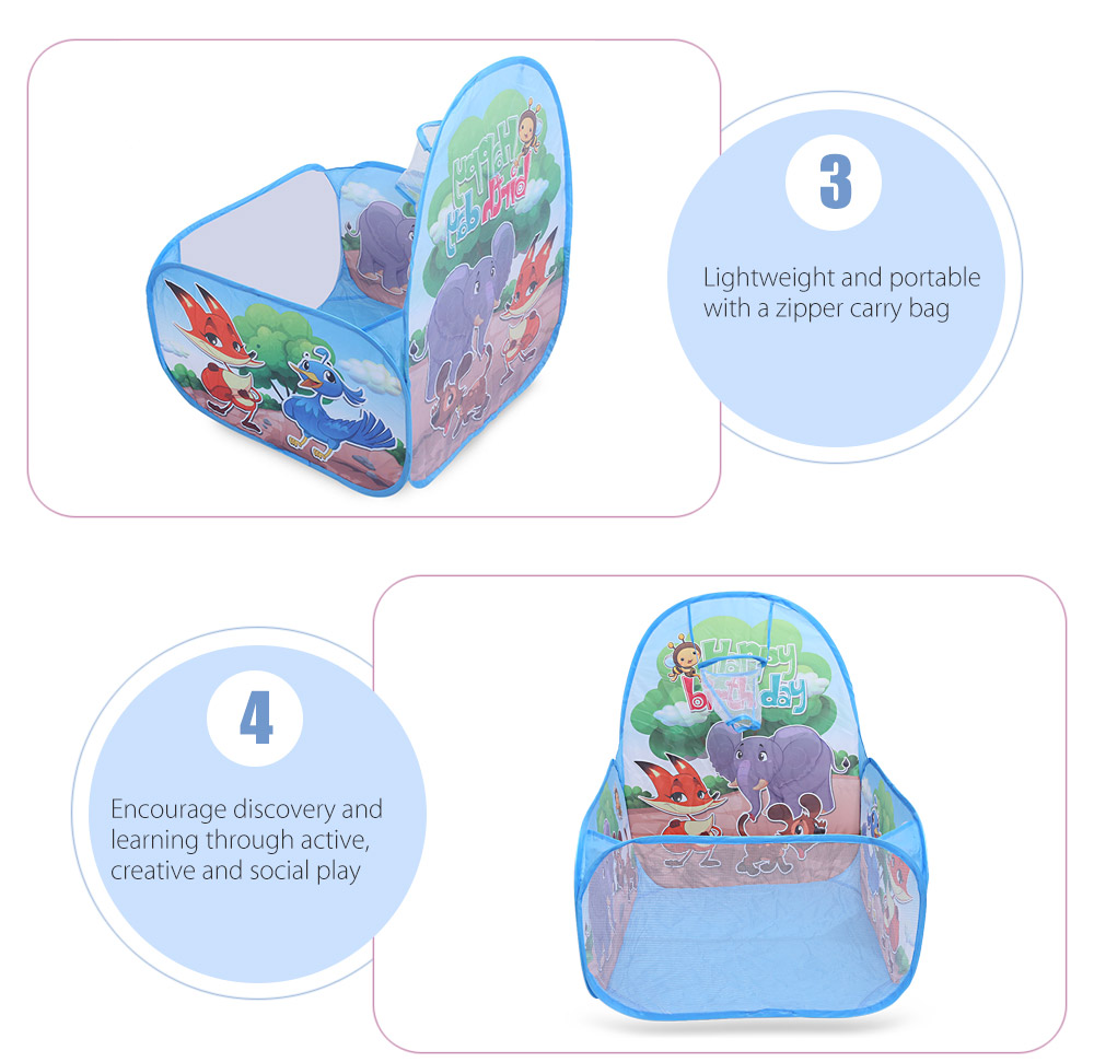 Ocean Ball Pit with Basket Kids Foldable Pool Tent Indoor Outdoor Sports Toy Ocean Ball Pit with Basket Kids Foldable Pool Tent Indoor Outdoor Sports Toy