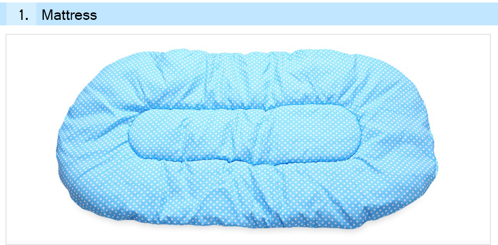 4pcs Portable Type Comfortable Babies Pad with Sealed Mosquito Net