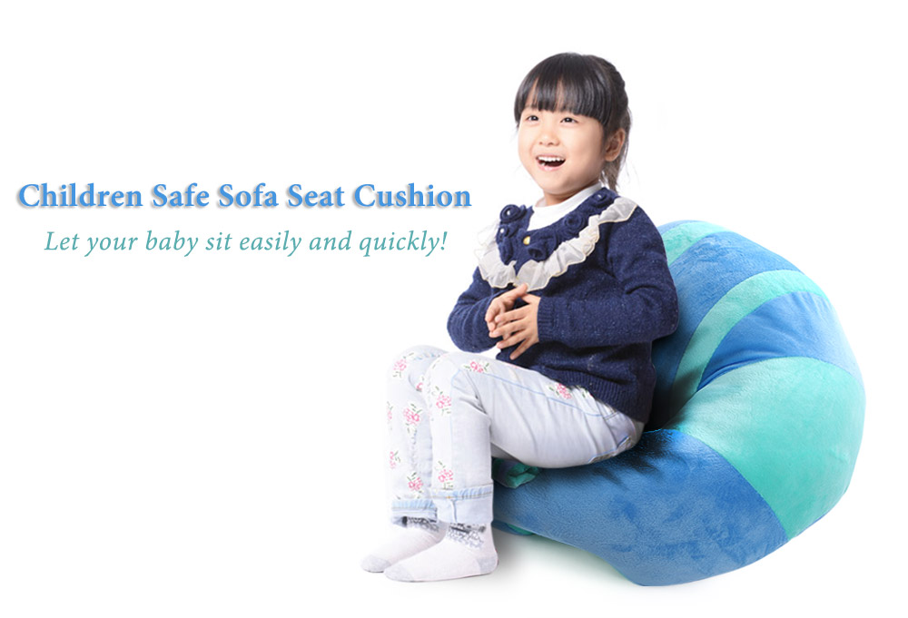 Cute Children Portable Soft Sofa Floor Seat Cushion Plush Toy Birthday Gift