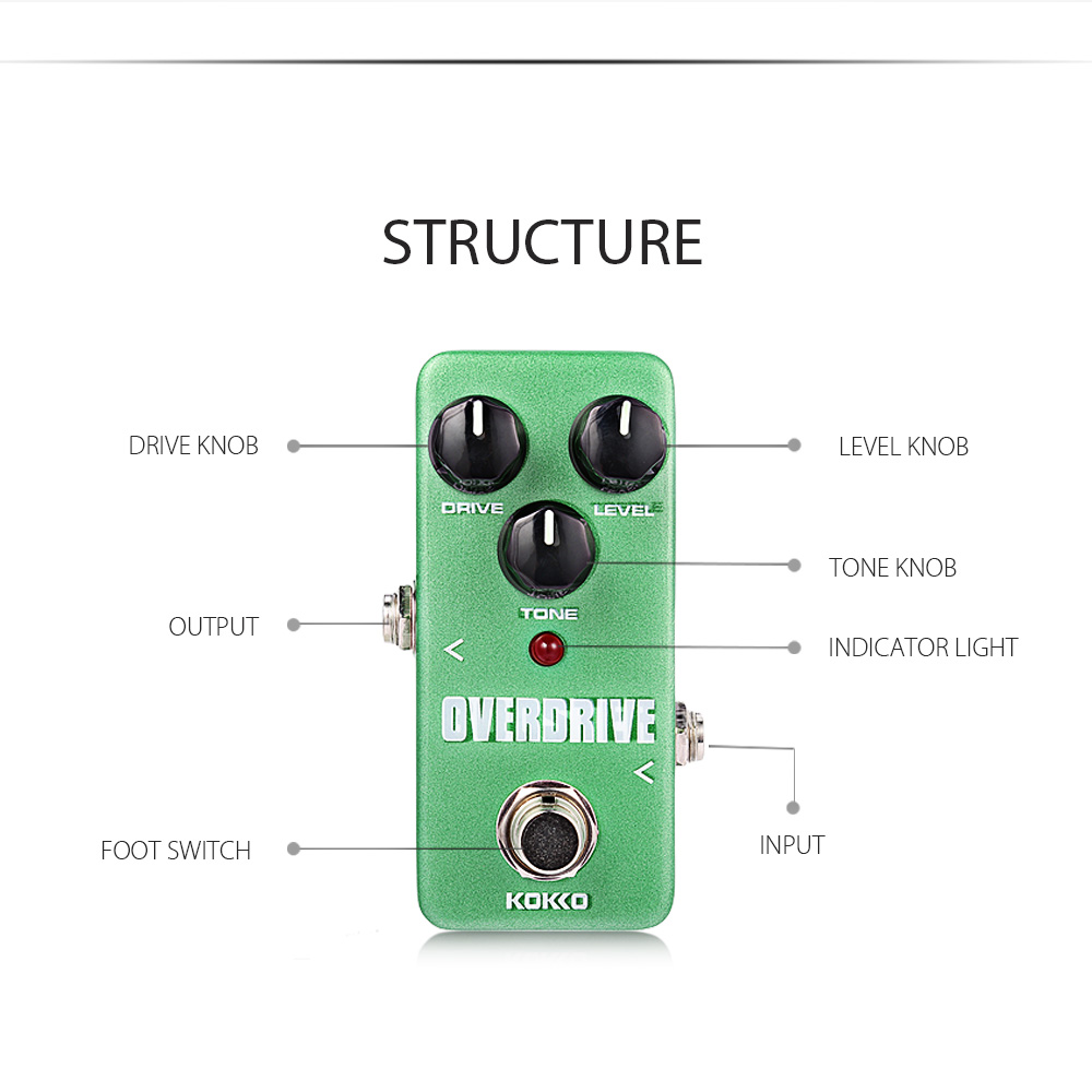 Flanger KOKKO Overdrive Pure Analog Circuit True Bypass Design Mini Guitar Effect Pedal Flanger KOKKO Overdrive Pure Analog Circuit True Bypass Design Mini Guitar Effect Pedal