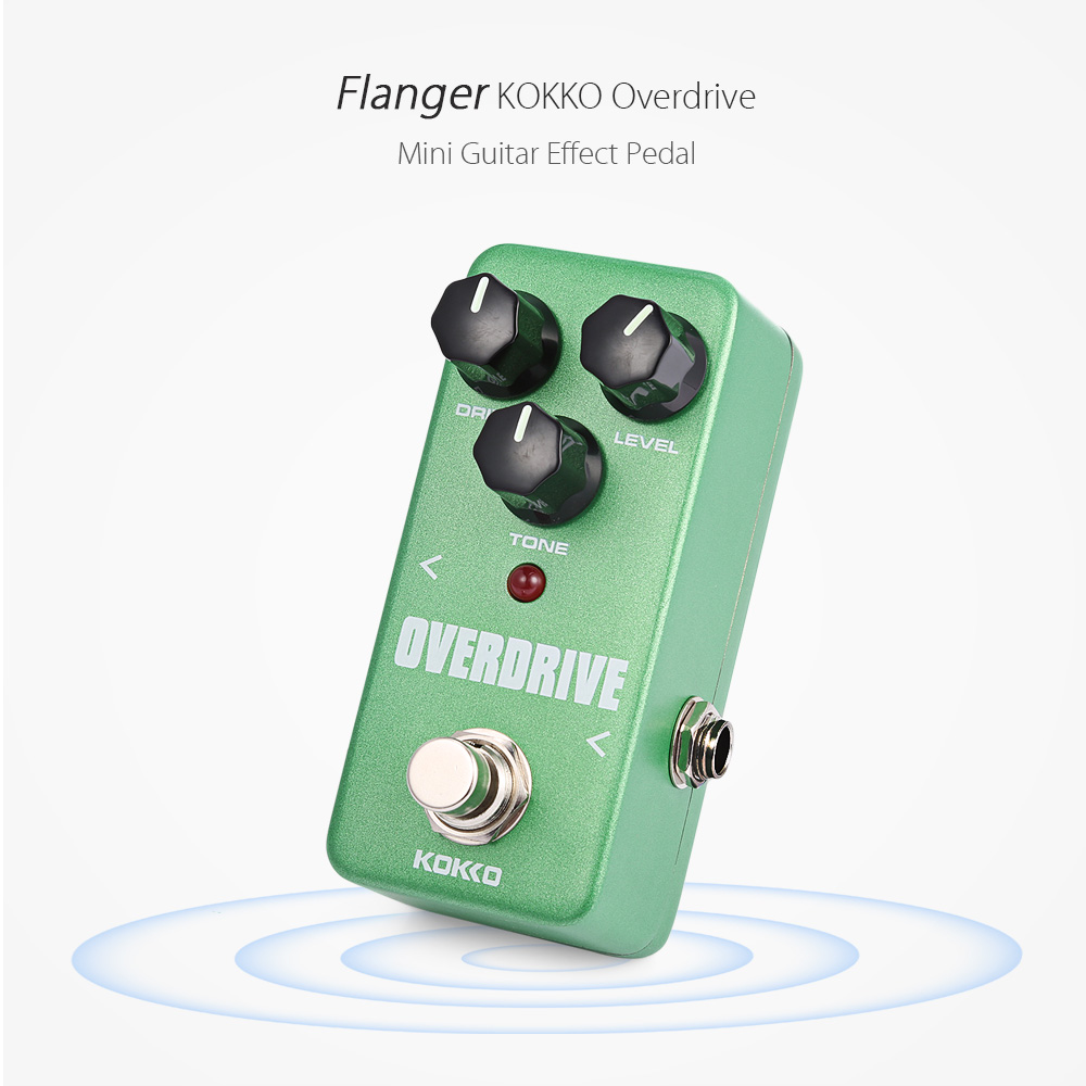 Flanger KOKKO Overdrive Pure Analog Circuit True Bypass Design Mini Guitar Effect Pedal Flanger KOKKO Overdrive Pure Analog Circuit True Bypass Design Mini Guitar Effect Pedal