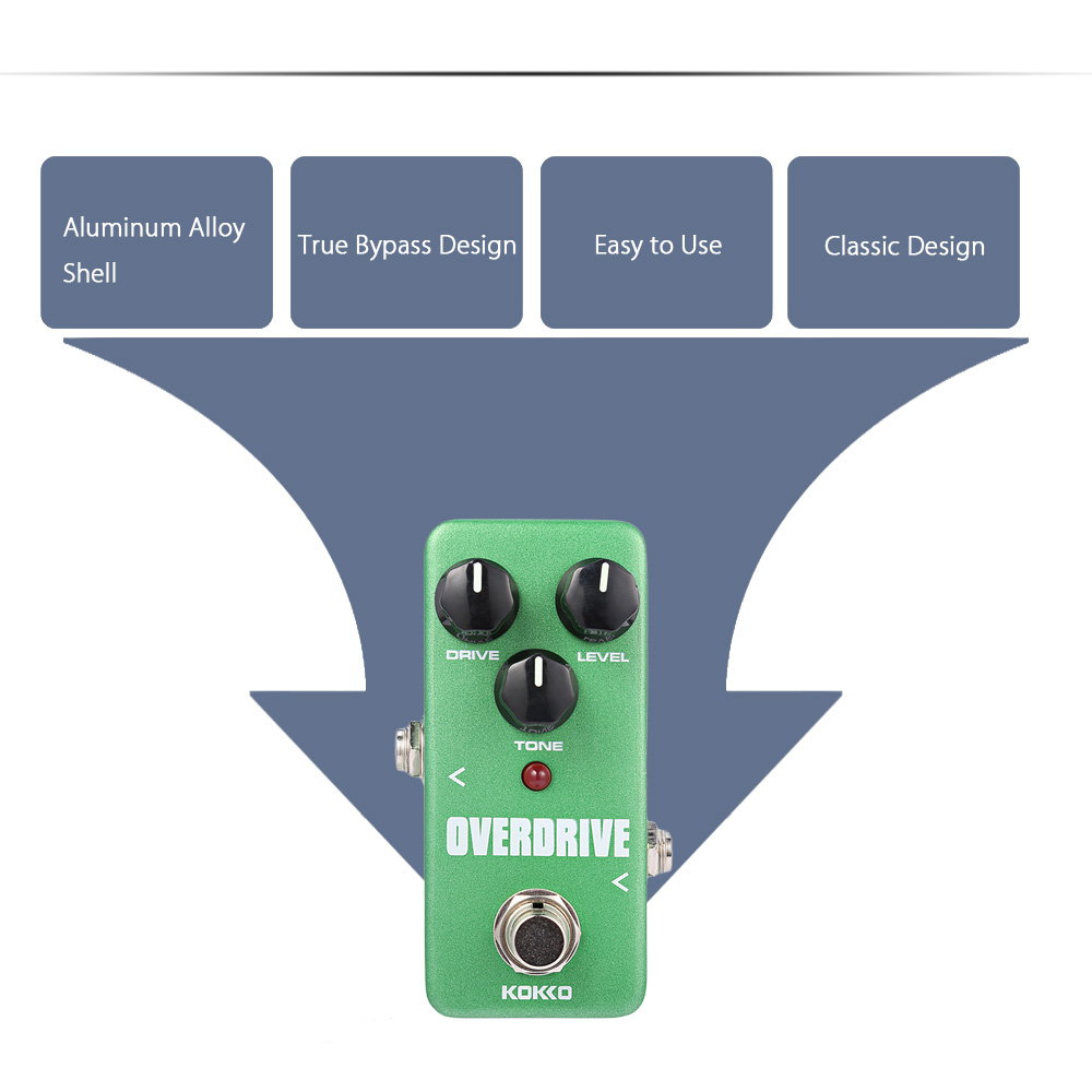 Flanger KOKKO Overdrive Pure Analog Circuit True Bypass Design Mini Guitar Effect Pedal Flanger KOKKO Overdrive Pure Analog Circuit True Bypass Design Mini Guitar Effect Pedal
