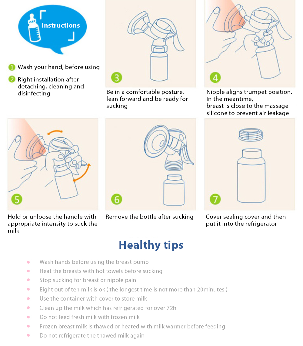 Cmbear Portable BPA Free Adjustable Advanced Manual Breast Pump Cmbear Portable BPA Free Adjustable Advanced Manual Breast Pump