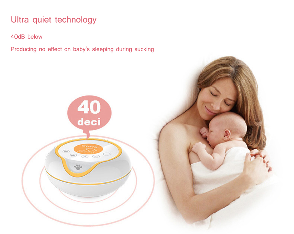 Cmbear Portable Ultra Quiet Operation Massage Backflow Protection Advanced Electric Breast Pump