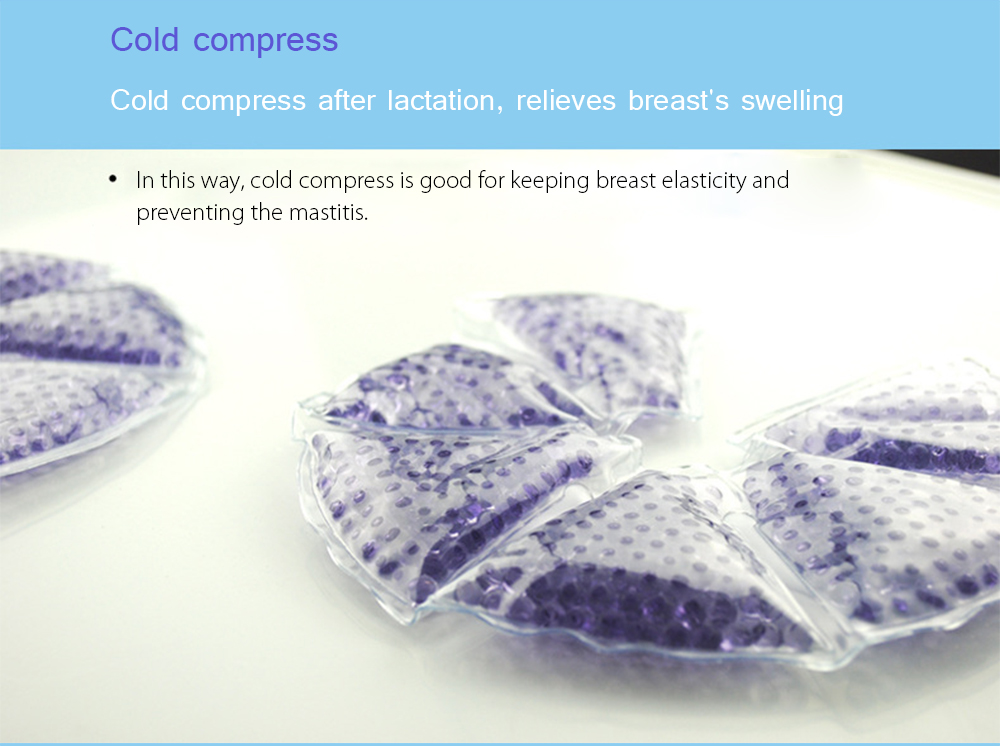 RealBubee 2pcs Mummy 3 in 1 BPA Free Pregnancy Lactation Ablactation Hot Cold Breast Therapy Pack
