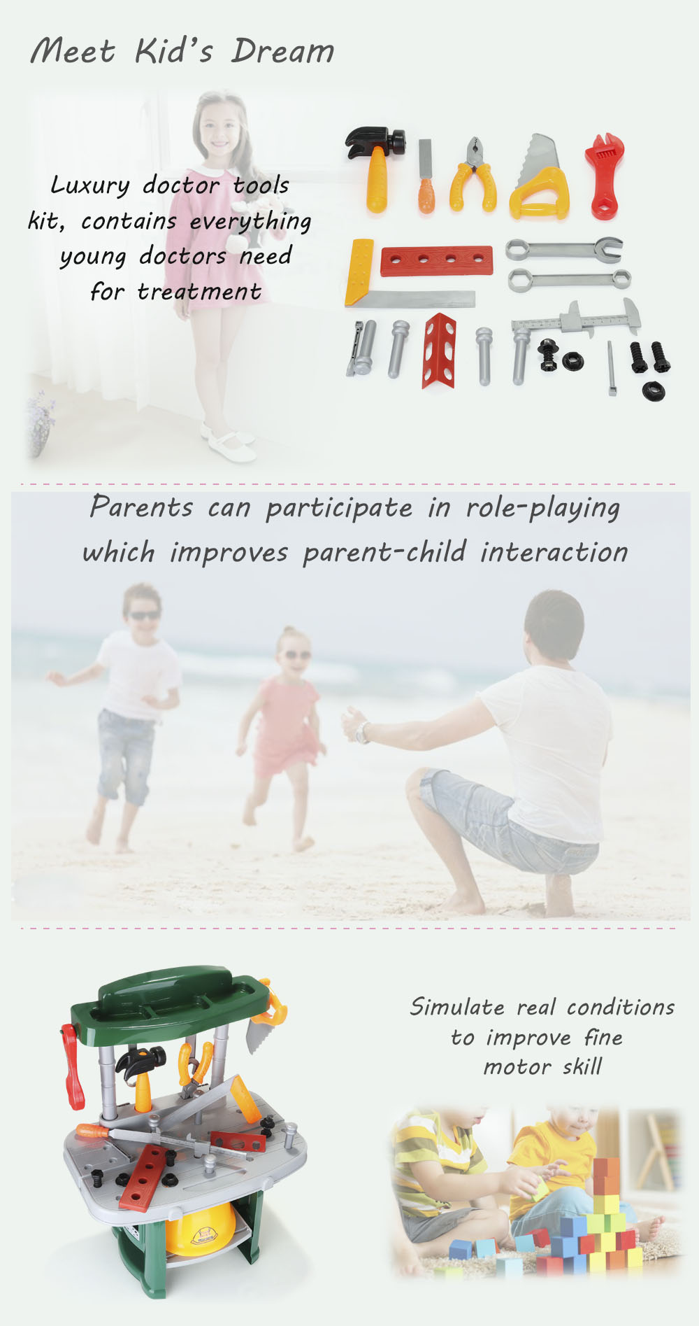 ranxian Child Luxury Simulation Repair Tools Kit Pretend Play Toy Birthday Present ranxian Child Luxury Simulation Repair Tools Kit Pretend Play Toy Birthday Present