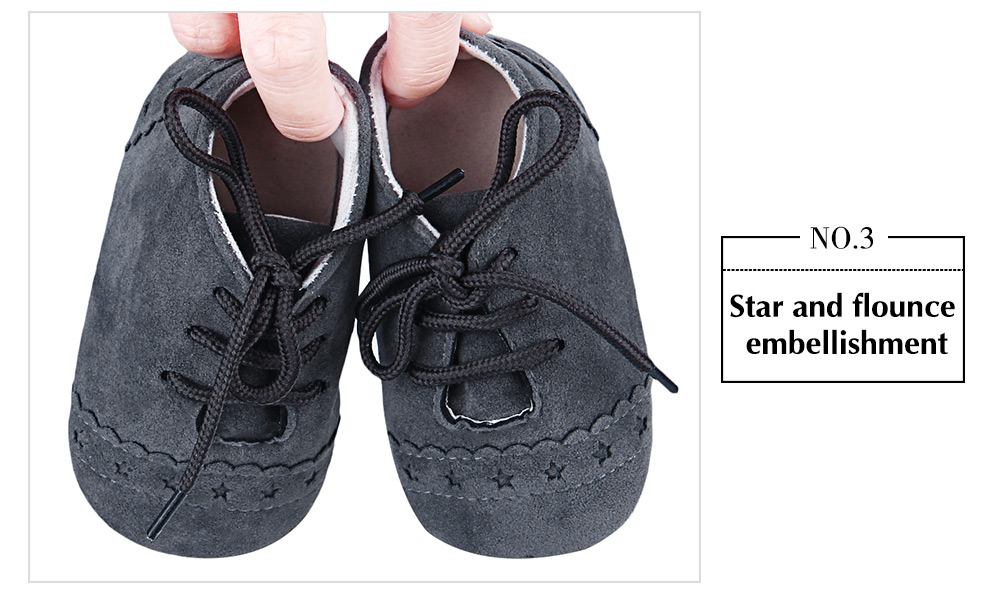 BUUF JRU Casual Star Pattern Soft Sole Skid-proof Toddler Shoes