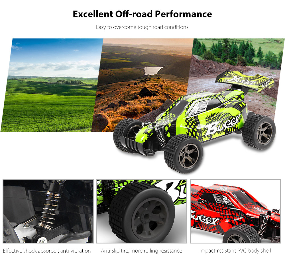 Jule UJ99 - 2810B 2.4GHz 1:20 RC Car RTR 20km/h / Shock Absorber / Impact-resistant PVC Shell