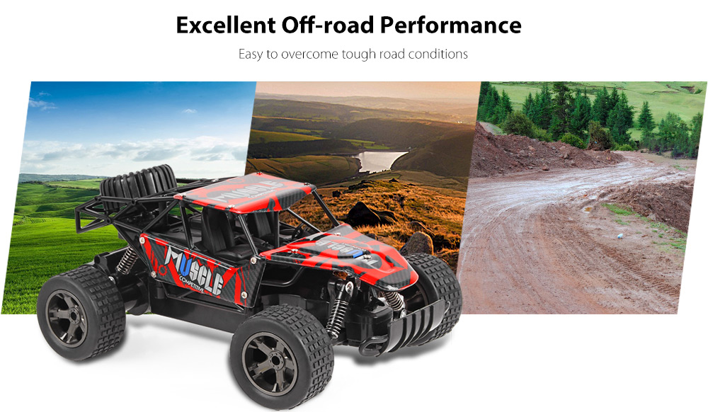 Jule UJ99 - 2815B 2.4GHz 1:20 RC Car RTR 20km/h / Shock Absorber / Impact-resistant PVC Shell