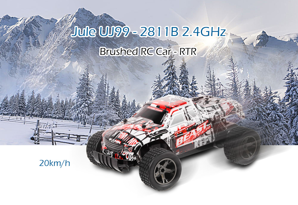 Jule UJ99 - 2811B 2.4GHz 1:20 RC Car RTR 20km/h / Shock Absorber / Impact-resistant PVC Shell