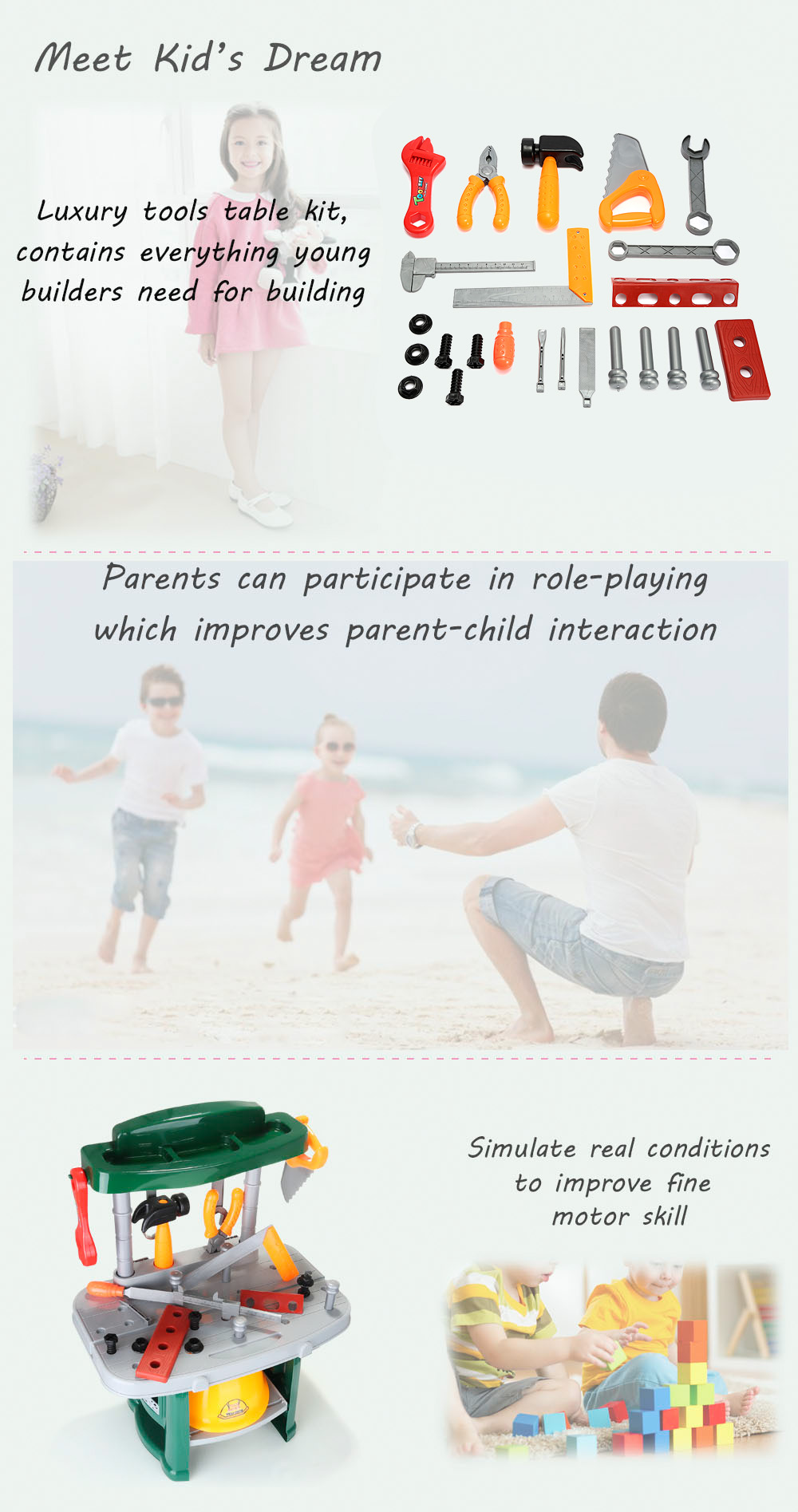 ranxian Child Luxury Simulation Repair Tools Kit Pretend Play Toy Birthday Present ranxian Child Luxury Simulation Repair Tools Kit Pretend Play Toy Birthday Present