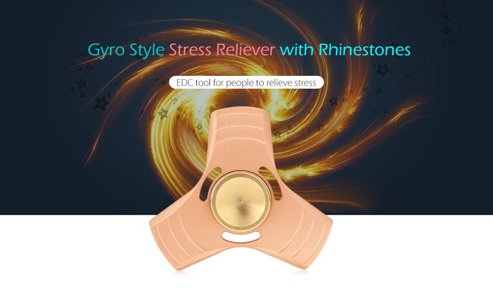 Aluminum Alloy Gyro Style Stress Reliever Pressure Reducing Toy for Office Worker