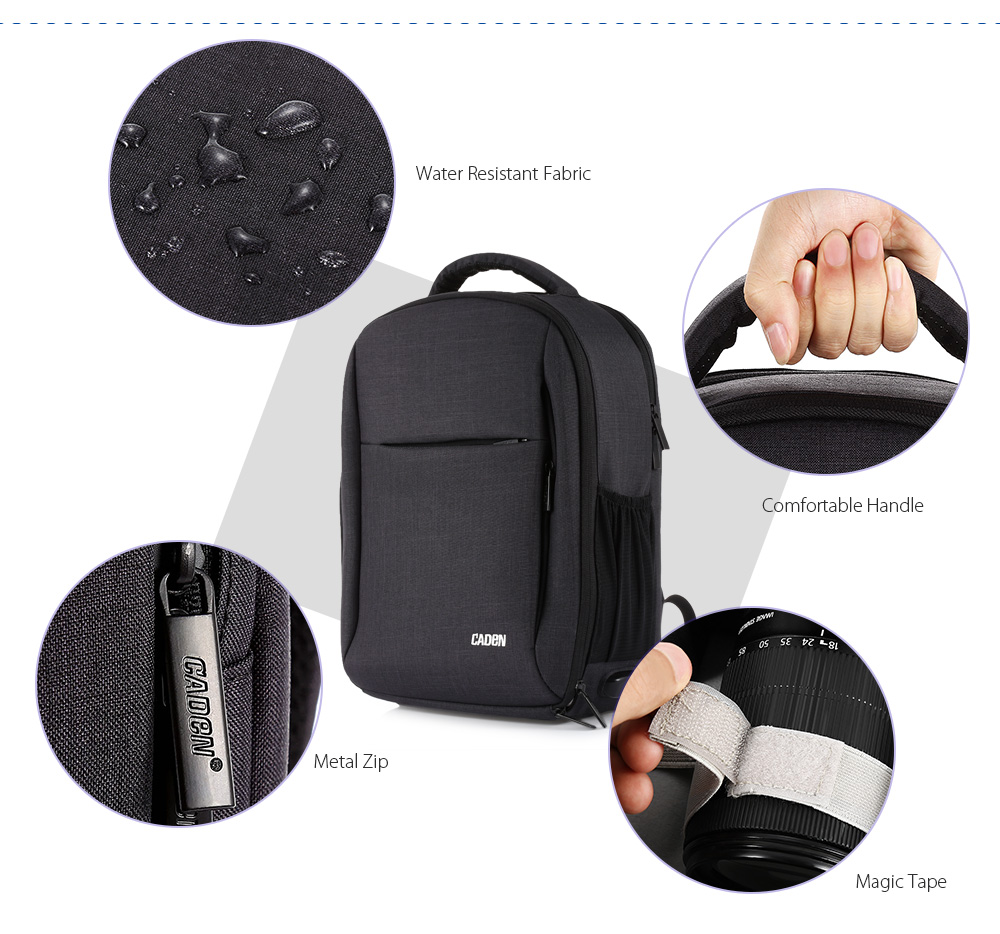 CADeN W9 RC Drone Travel Backpack for DJI Mavic Pro Water Resistant with Customizable Interior and Raincover CADeN W9 RC Drone Travel Backpack for DJI Mavic Pro Water Resistant with Customizable Interior and Raincover