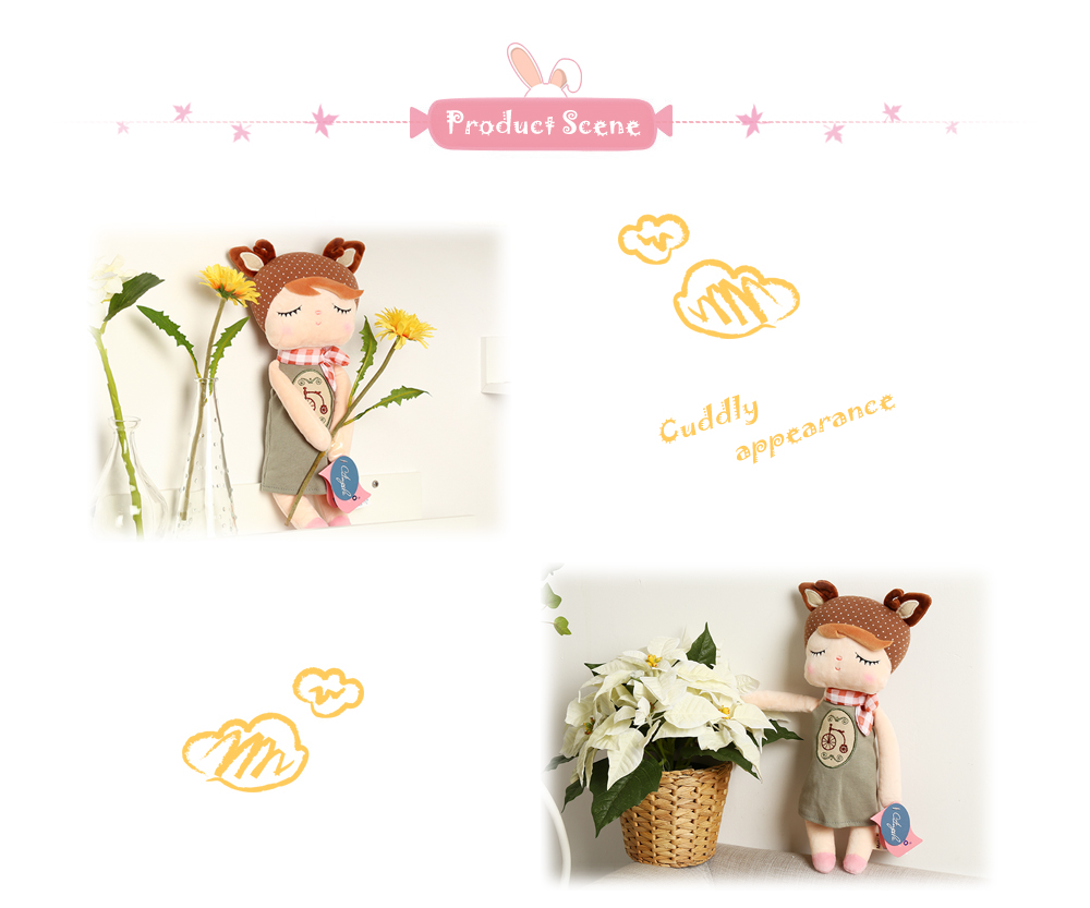 Metoo Angela Stuffed Plush Doll Toy Cute Classical Birthday Christmas Gift - Bike Metoo Angela Stuffed Plush Doll Toy Cute Classical Birthday Christmas Gift - Bike
