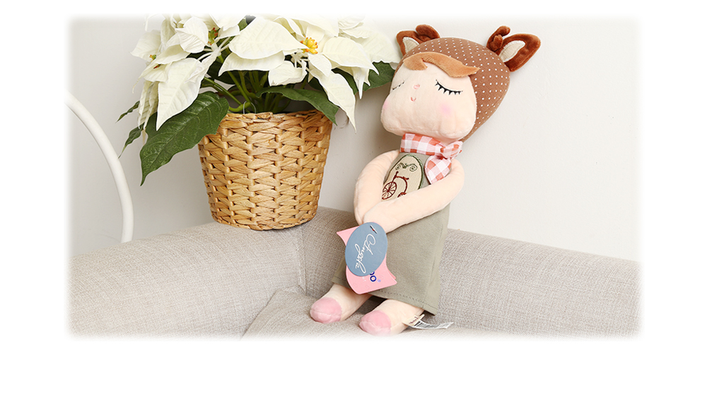 Metoo Angela Stuffed Plush Doll Toy Cute Classical Birthday Christmas Gift - Bike