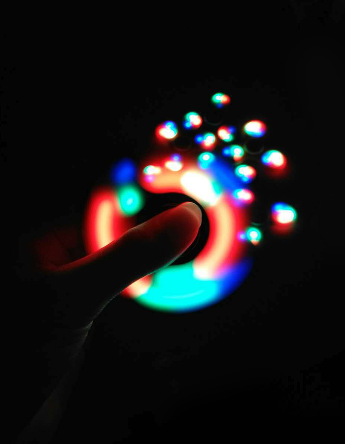 Anti-Stress Toy Color Changing LED Fidget Finger Spinner