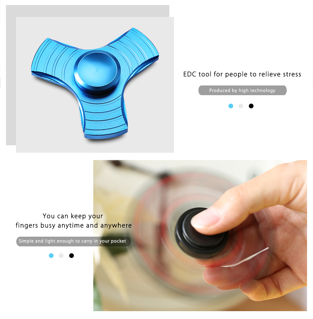 Three-blade Gyro Stress Reliever Toy for Office Worker Three-blade Gyro Stress Reliever Toy for Office Worker