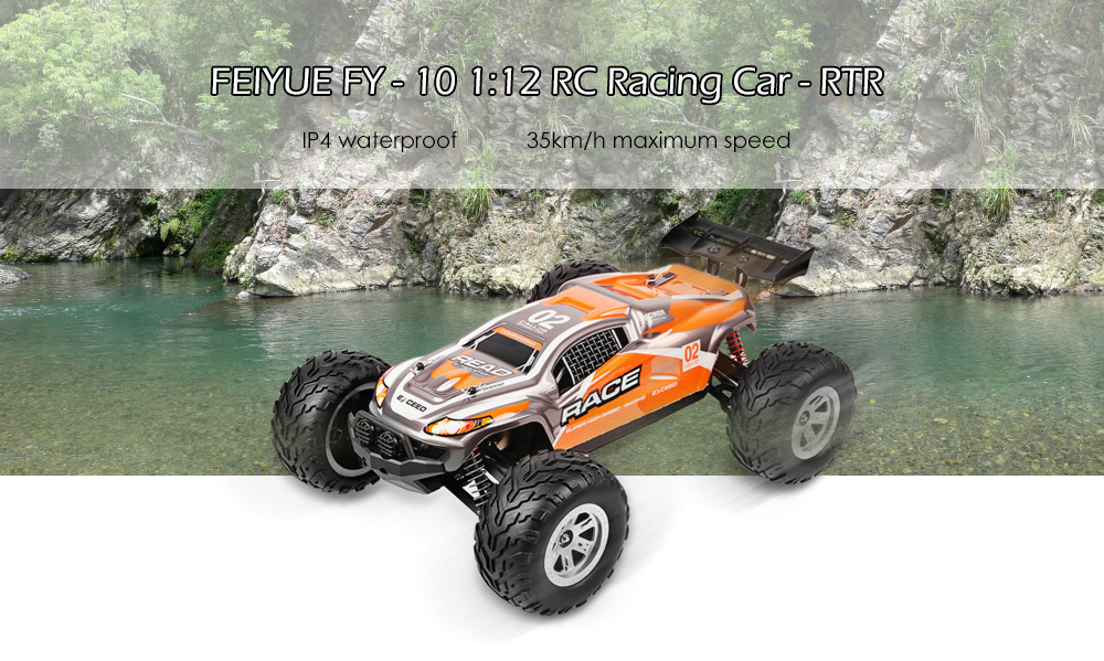 FEIYUE FY - 10 1:12 RC Racing Car RTR IP4 Waterproof / 35km/h Maximum Speed / Super Big Tire