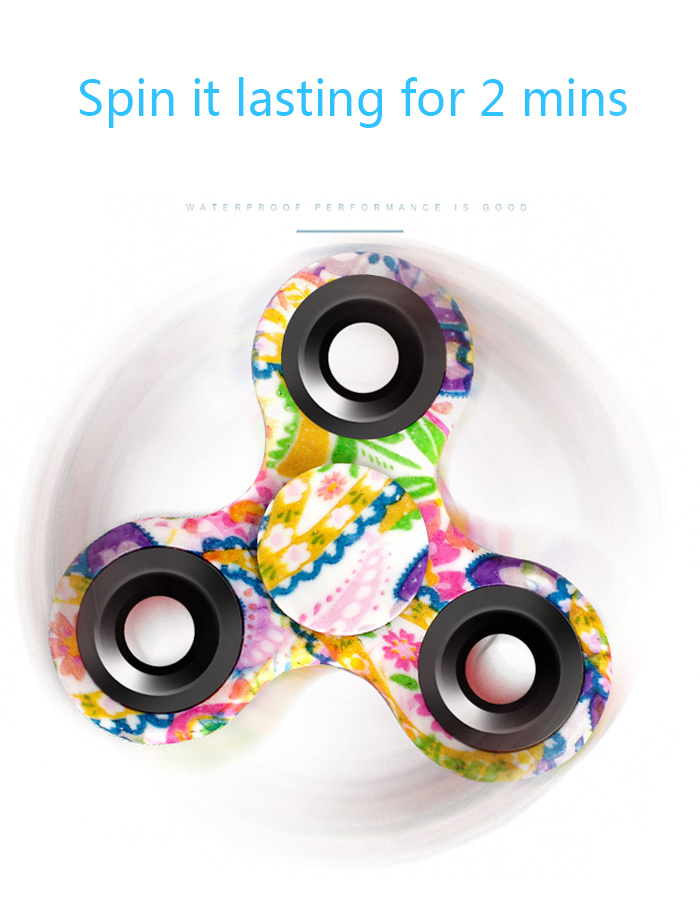 Stress Relief Toy Triangle Patterned Fidget Spinner