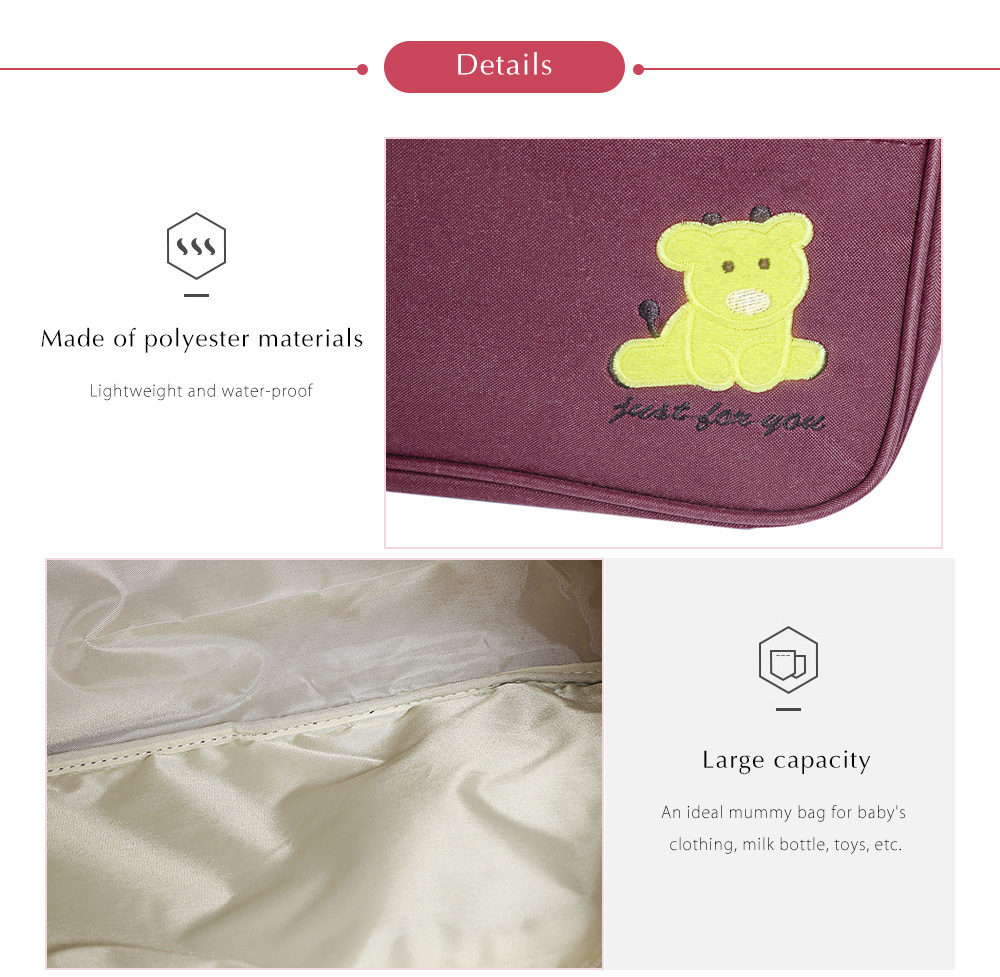 5pcs Zipper Handbag Portable Diaper Pad Bottle Holder Food Bags 5pcs Zipper Handbag Portable Diaper Pad Bottle Holder Food Bags