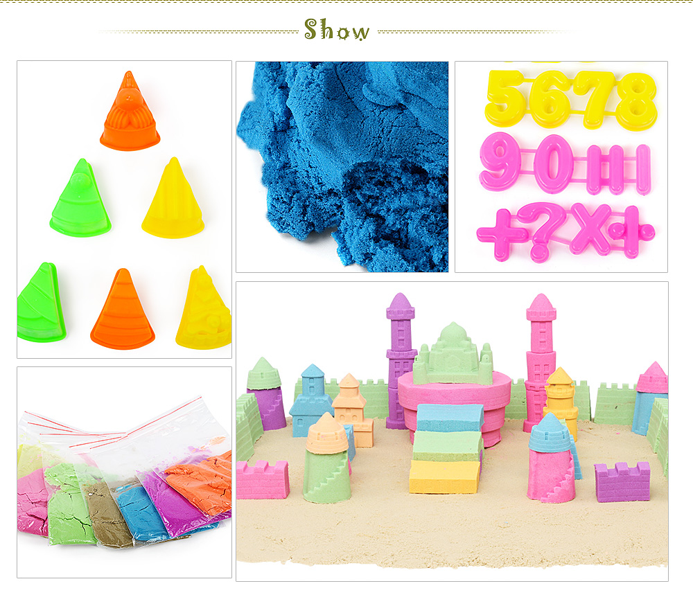 Funny 7 Colors Space Sand Toy Suit