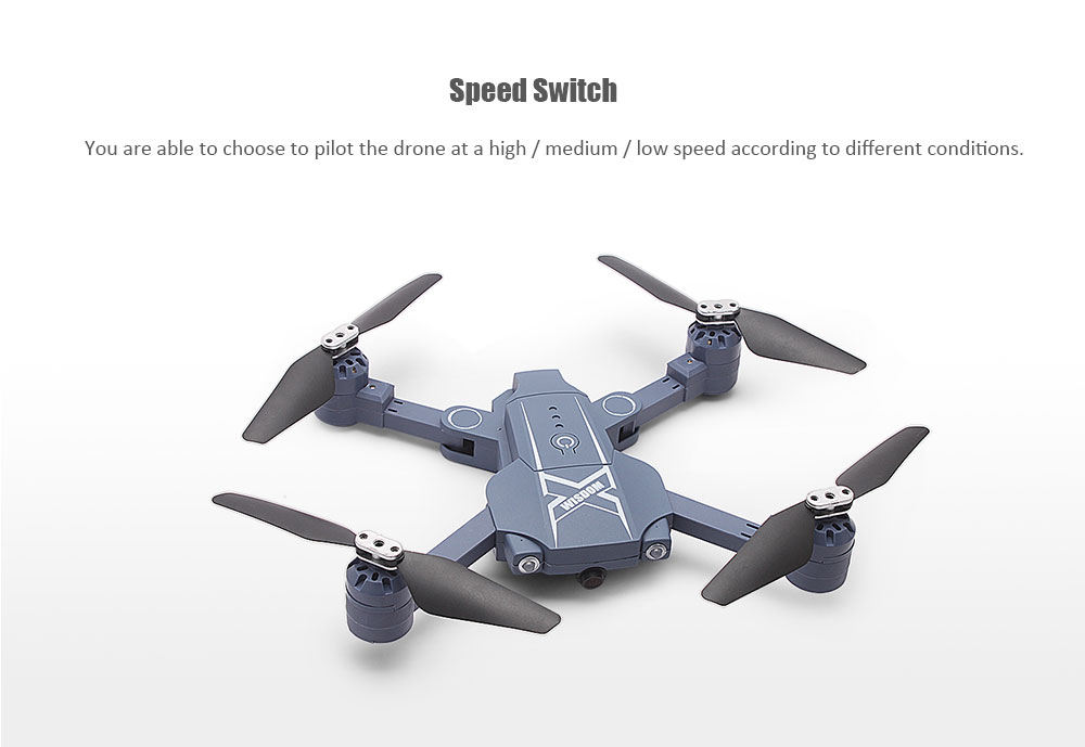 BAO NIU HC629W Foldable RC Drone BNF WiFi FPV 0.3MP Camera / Air Press Altitude Hold / Headless Mode