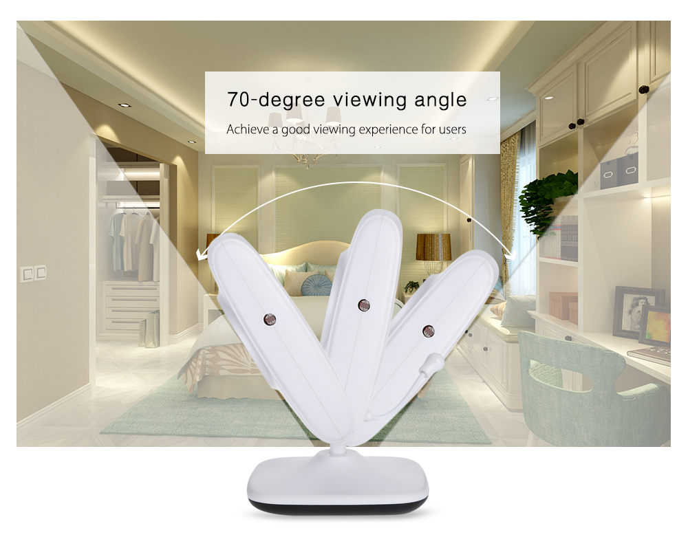 7.0 inch 2.4GHz Wireless TFT LCD Dual View Video Baby Monitor with Infrared Night Vision