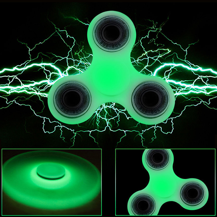 Plastic Moulded Glow in the dark Finger Spinner