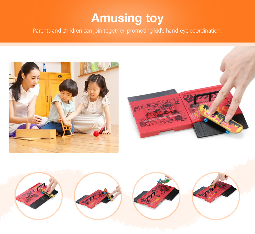 ABS Body Fingerboard Platform Park Kit Educational Finger Toy Popular Present (Random delivery)