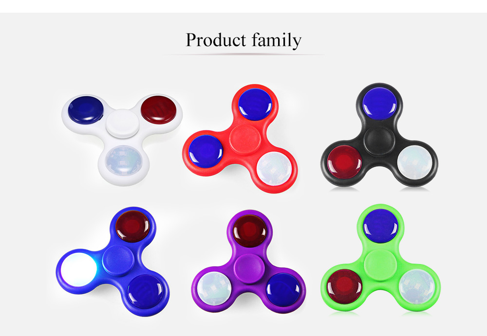 LED Fidget Spinner with Music Stress Relief Toy