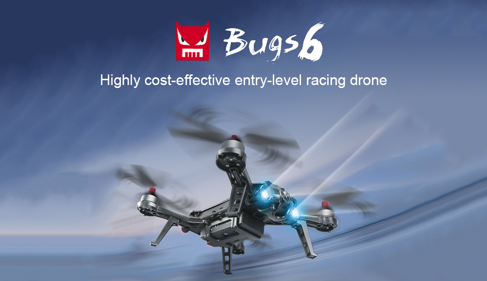 MJX Bugs 6 250mm RC Brushless Racing Drone RTF 1806 1800KV Motor / Two-way 2.4GHz 4CH Transmitter / Inverted Flight