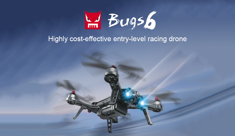 MJX Bugs 6 250mm RC Brushless Racing Drone RTF 1806 1800KV Motor / Two-way 2.4GHz 4CH Transmitter / Inverted Flight MJX Bugs 6 250mm RC Brushless Racing Drone RTF 1806 1800KV Motor / Two-way 2.4GHz 4CH Transmitter / Inverted Flight