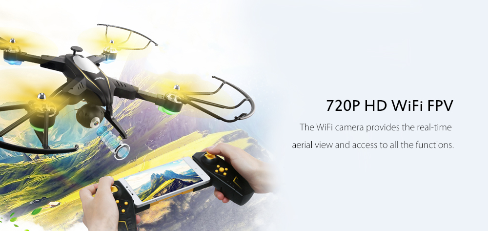 JJRC H39WH CYGNUS Foldable RC Drone RTF WiFi FPV 720P HD / Air Press Altitude Hold / Headless Mode JJRC H39WH CYGNUS Foldable RC Drone RTF WiFi FPV 720P HD / Air Press Altitude Hold / Headless Mode