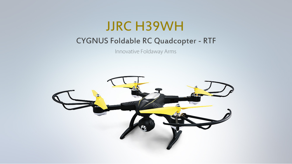 JJRC H39WH CYGNUS Foldable RC Drone RTF WiFi FPV 720P HD / Air Press Altitude Hold / Headless Mode JJRC H39WH CYGNUS Foldable RC Drone RTF WiFi FPV 720P HD / Air Press Altitude Hold / Headless Mode