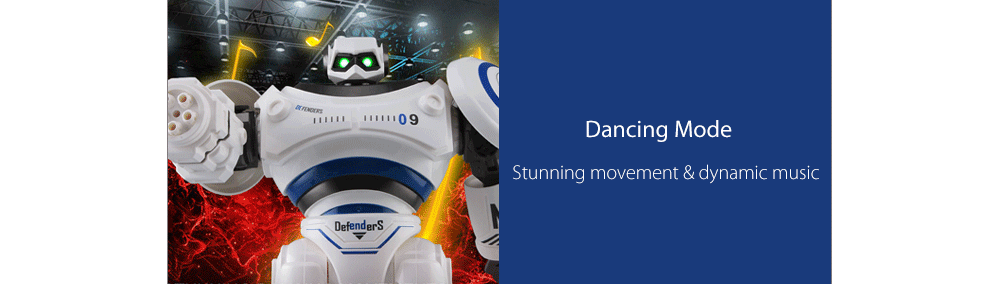JJRC R1 Defenders Infrared Control Robot RTR Programmable Movement / Missile Shooting / Sliding Walking Dancing Mode JJRC R1 Defenders Infrared Control Robot RTR Programmable Movement / Missile Shooting / Sliding Walking Dancing Mode