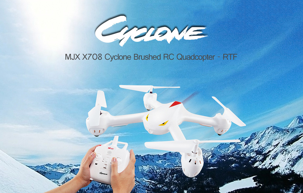 MJX X708 Cyclone RC Quadcopter RTF 2.4GHz 4CH 6-axis Gyro / Headless Mode / One Key Return