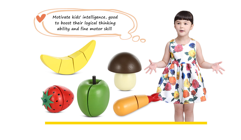 13pcs Wooden Cutting Fruits and Vegetables Toy 13pcs Wooden Cutting Fruits and Vegetables Toy
