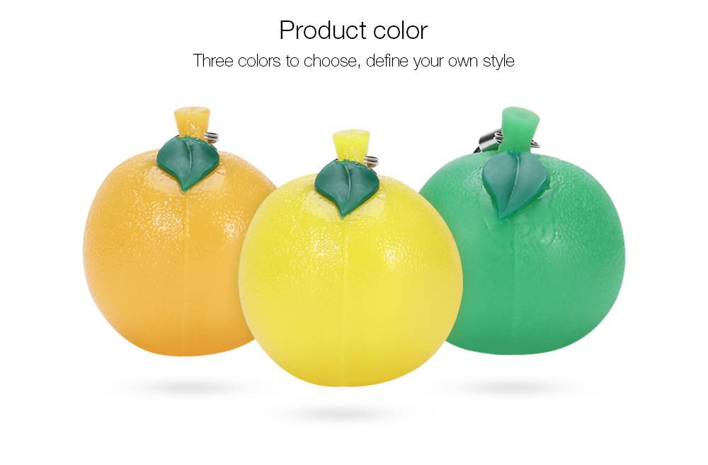 Squishy TPR Simulate Orange Squeeze Toy Pendant Decoration Stress Reliever