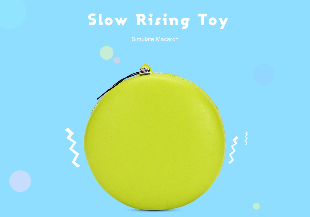 Squishy PU Sponge Slow Rising Simulate Macaron Toy Pendant Decoration Squeeze Stress Reliever