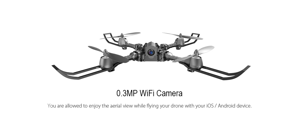 i Drone i5HW Foldable RC Quadcopter WiFi FPV 0.3MP Camera / Air Press Altitude Hold / Headless Mode