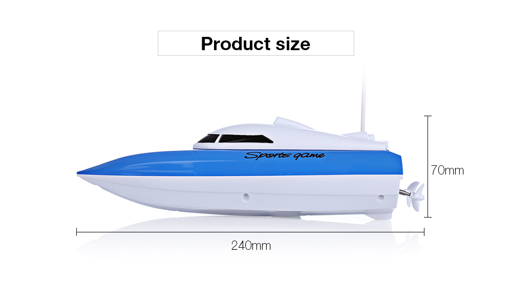 802 Remote Control Yacht Model Ship Sailing Plastic Children Electric Toy