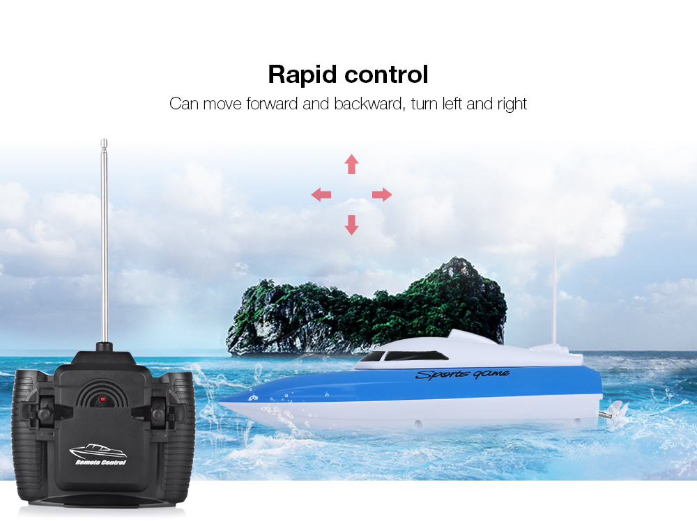 802 Remote Control Yacht Model Ship Sailing Plastic Children Electric Toy