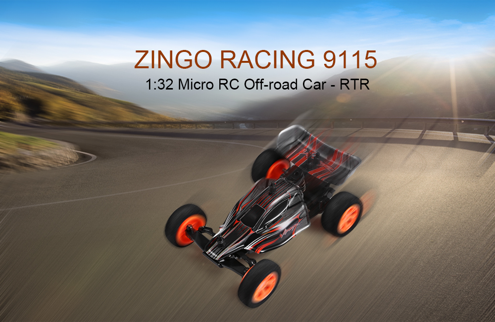 ZINGO RACING 9115 1:32 Micro RC Off-road Car RTR 20km/h / Impact-resistant PVC Shell / Drifting