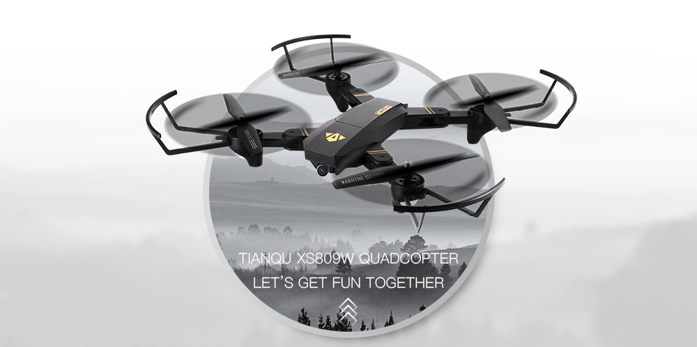 TIANQU XS809W RC Quadcopter 120 Degree Wide-angle Lens 2MP WiFi Camera Altitude Hold Drone RTF