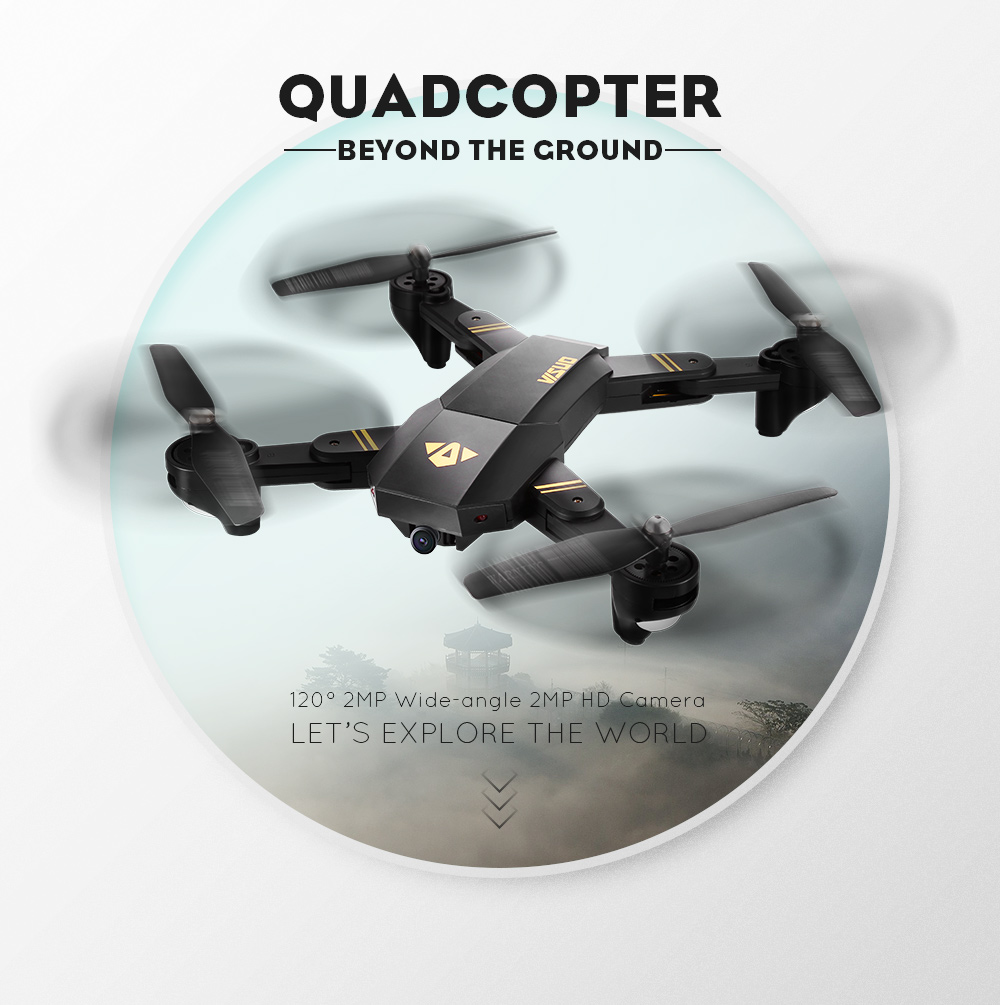 TIANQU XS809W RC Quadcopter 120 Degree Wide-angle Lens 2MP WiFi Camera Altitude Hold Drone RTF