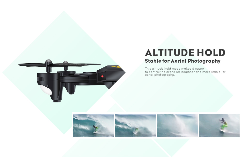 TIANQU XS809W RC Quadcopter 120 Degree Wide-angle Lens 2MP WiFi Camera Altitude Hold Drone RTF